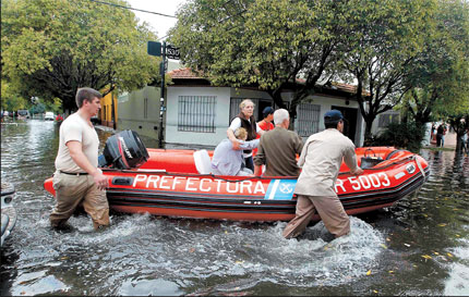 Torrential rains in Argentina claim 55