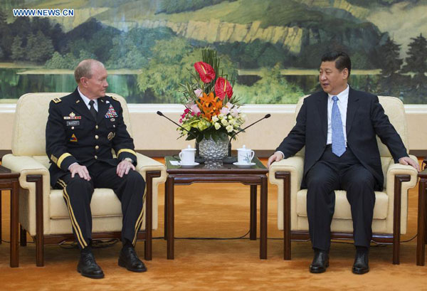 Chinese president meets US top military officer