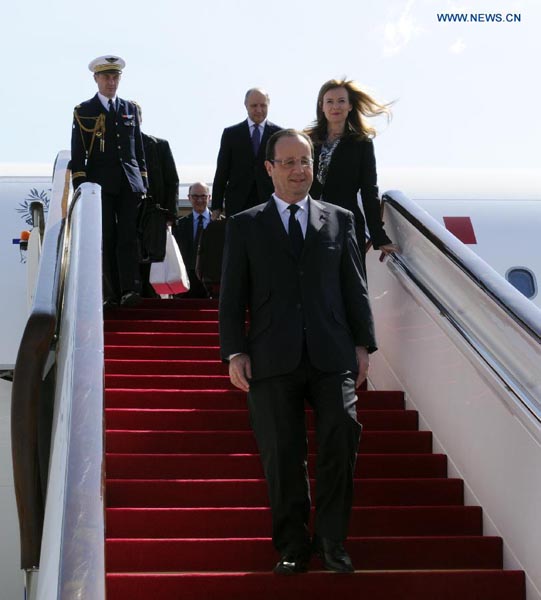 French president starts China visit