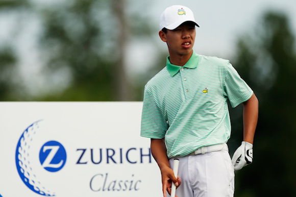 Guan shoots 69, poised to make cut at New Orleans