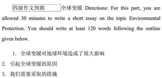 2013年6月大学英语四级作文预测:全球变暖问题 www.91kudian.com